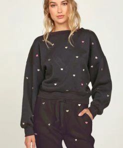 VINTAGE HAVANA MULTI HEARTS CREWNECK