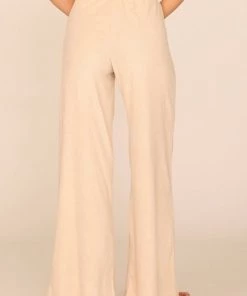 OCEAN DRIVE HIGH WAIST WIDE LEG TERRY CLOTH PANT NEW ARRIVALS