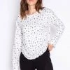 P.J. SALVAGE AROUND THE EDGES LONG SLEEVE TOP