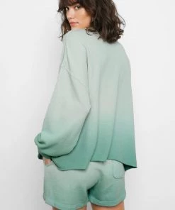 SWEATERS & KNITS RAILS REEVES AQUA DIP DYE SWEATSHIRT 10 SWEATERS & KNITS RAILS REEVES AQUA DIP DYE SWEATSHIRT