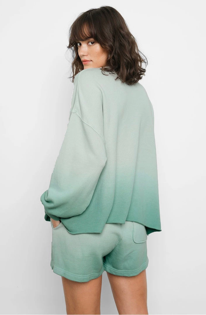 SWEATERS & KNITS RAILS REEVES AQUA DIP DYE SWEATSHIRT 6 SWEATERS & KNITS RAILS REEVES AQUA DIP DYE SWEATSHIRT