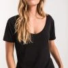 TOPS Z SUPPLY SLUB V NECK TEE 55164