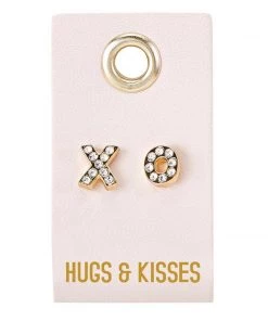 SANTA BARBARA STUD EARRINGS HEARTS AND KISSES