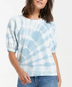 Z SUPPLY GIANNA SPIRAL TIE DYE TEE SWEATERS & KNITS