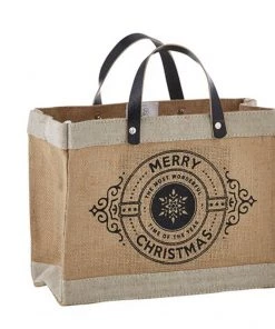 SANTA BARBARA MERRY CHRISTMAS MINI TOTE BAGS