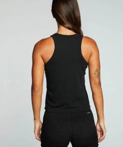 CHASER LINEN RIB RACER TANK NEW ARRIVALS