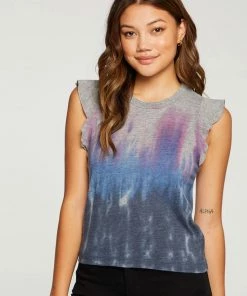 NEW ARRIVALS CHASER JERSEY ROLLED ARMHOLE TANK DRESS