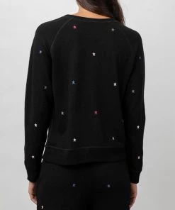 RAILS THEO STAR EMBROIDERED SWEATSHIRT