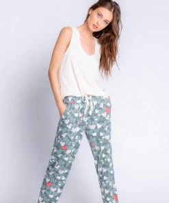 NEW ARRIVALS P.J. SALVAGE HEART CAMO JOGGER