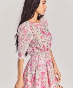 LOVE SHACK FANCY LOVESHACKFANCY NOVALIE MINI DRESS NEW ARRIVALS