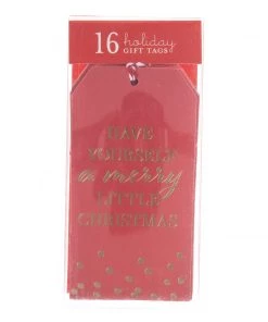 GRAPHIQUE MERRY LITTLE CHRISTMAS GIFT TAG