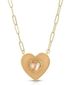 ELIZABETH STONE FIRST CRUSH NECKLACE VANILLA