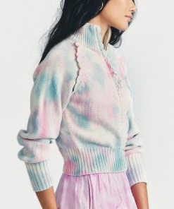 LOVE SHACK FANCY LOVESHACKFANCY FLORRIE ZIP UP JACKET