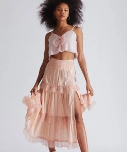 LOVE SHACK FANCY TOPS LOVESHACKFANCY ANNALISA SEQUIN CROP TOP 10 LOVE SHACK FANCY TOPS LOVESHACKFANCY ANNALISA SEQUIN CROP TOP