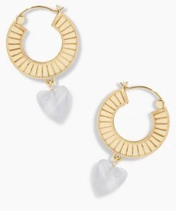 NEW ARRIVALS GORJANA LOUISE GEM HOOPS