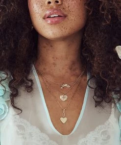 ELIZABETH STONE MODERN LOVE PENDANT CLEAR