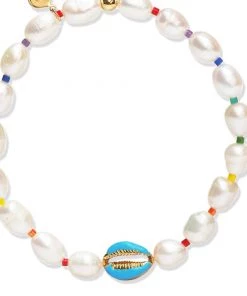 JEWELRY TAI HANDMADE PEARL BRACELET W/SHELL