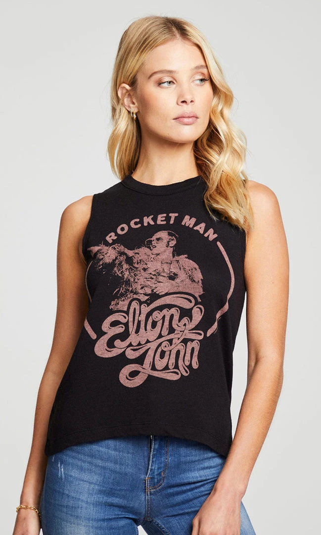 NEW ARRIVALS CHASER ELTON JOGN ROCKET MAN MUSCLE TANK 4 NEW ARRIVALS CHASER ELTON JOGN ROCKET MAN MUSCLE TANK