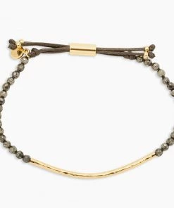 GORJANA PYRITE POWER GEMSTONE BRACELET FOR STRENGTH NEW ARRIVALS