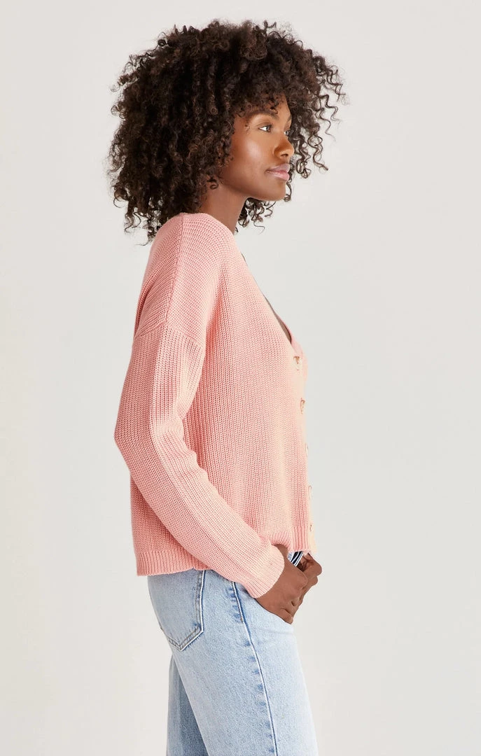Z SUPPLY MORGAN CARDIGAN GUAVA 5 Z SUPPLY MORGAN CARDIGAN GUAVA