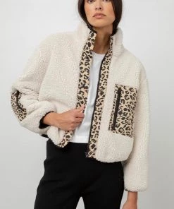 SALE RAILS DEAN IVORY LEOPARD JACKET