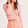 NEW ARRIVALS LOVESHACKFANCY JANIE CROPPED CARDIGAN