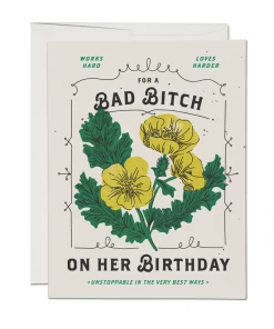 RED CAP BAD BITCH CARD GIFTS