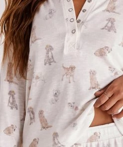 Z SUPPLY SNUGGLE UP DOG LONG SLEEVE TOP