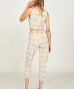 VINTAGE HAVANA WINTER PLAID CROP TOP
