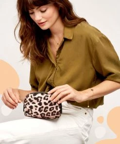 ESTELLA BARTLETT LEOPARD MAKE UP BAG