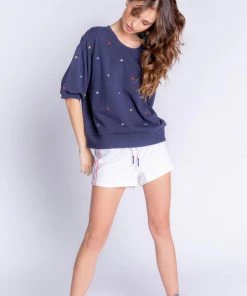 P.J. SALVAGE AMERICAN DREAMS SHORT SLEEVE STAR TOP