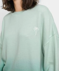 SWEATERS & KNITS RAILS REEVES AQUA DIP DYE SWEATSHIRT