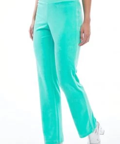 NEW ARRIVALS JUICY COUTURE OG BLING VELOUR TRACK PANT BERMUDA SKY 11 NEW ARRIVALS JUICY COUTURE OG BLING VELOUR TRACK PANT BERMUDA SKY