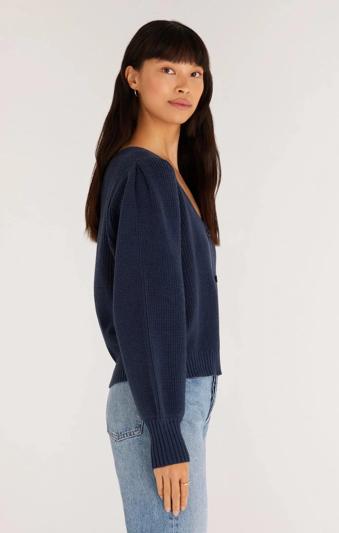NEW ARRIVALS Z SUPPLY DAHLIA RIB CARDIGAN MIDNIGHT BLUE 4 NEW ARRIVALS Z SUPPLY DAHLIA RIB CARDIGAN MIDNIGHT BLUE