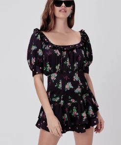 FOR LOVE AND LEMONS WILSON PRINT MINI DRESS