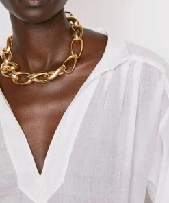 FRAME KAFTAN POPOVER BLOUSE BLANC NEW ARRIVALS