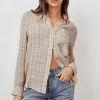 RAILS ELLIS BLOUSE SAND CREAM