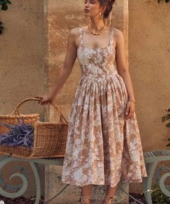 LOVESHACKFANCY MAJORY MIDI DRESS