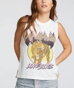 CHASER DEF LEPPARD LOVE BITES MUSCLE TEE