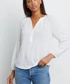 RAILS WHITE MIRABELLE BLOUSE