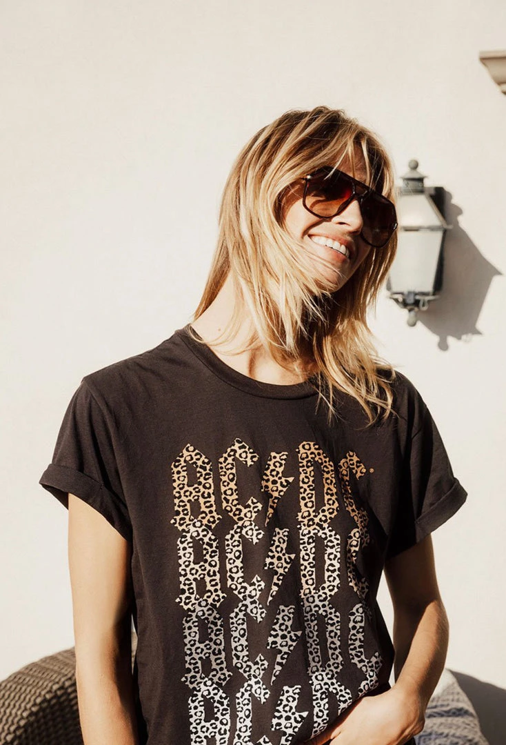 TOPS CHASER AC/DC ROLLED SHORT SLEEVE TEE 3 TOPS CHASER AC/DC ROLLED SHORT SLEEVE TEE