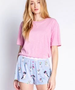 SHORTS P.J. SALVAGE ICE BLUE PLAYFUL PRINTS SHORT