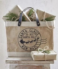 SANTA BARBARA AIR MAIL MINI MAKET TOTE BAGS
