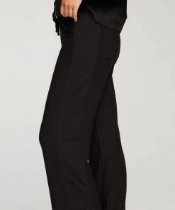 CHASER COZY KNIT RIB PANELED LOUNGE PANT