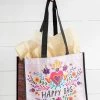 BAGS NATURAL LIFE PINK HEART LARGE HAPPY BAG