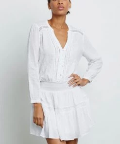 NEW ARRIVALS RAILS JASMINE DRESS WHITE LACE