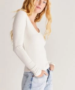 Z SUPPLY SONYA BRUSHED RIB TOP 8 Z SUPPLY SONYA BRUSHED RIB TOP