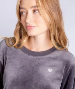 P.J. SALVAGE RETRO VELOUR PULLOVER