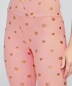 WILDFOX HEARTS AND KISSES 7/8 LEGGINGS PANTS
