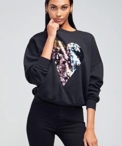 SWEATERS & KNITS WILDFOX HARLEQUIN HEART FIFI SWEATSHIRT
